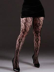 1 Pair Bronze Shiny Sheer Sexy Cute Fashion Tights, Suitable For Daily Wear, Dates, Spring/Autumn Parties - Multicolor - View 5