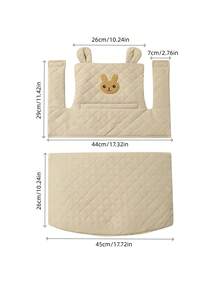 Cartoon Baby Growth Chair Seat Cushion Suitable For Stokee Children's Dining Chair Back Cushion Infant Feeding Chair Pad - Khaki - View 2