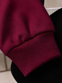Women Sweatpants - Burgundy - View 2