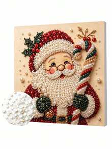 Handmade Pearl Painting Set With Frame, Christmas Penguin Pattern Design, Full Set Of Hand Tools, Wall Decoration, Christmas Gifts. - A - View 6