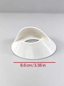 1pc Nail Polish Holder, Curved Groove Design, White Integrated Bracket, Anti-Spill Nail Bottle Stand, Nail Art Helper For DIY Manicure, Great Gift For Nail Lovers, For Home & Salon - Storage Rack - View 2