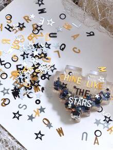 5g Metallic Color English Letter Sequins For Epoxy Resin Mold Fillings Alphabet Glitter Flakes Resin Filler Xmas Decoration Accessories - Multicolor - View 2