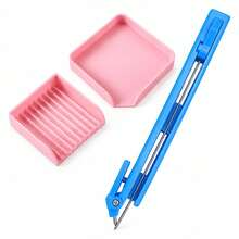 3 Pieces Set Pixel Art Tool Kit, Includes [Size, Bead Tray, Semi-Automatic Pixel Bead Pen], Multiple Colors Available, Suitable For: DIY Pixel Art, Perler Bead Decoration, Pixel Bead Painting And Various Craft Projects, Beginners And Artists Can Easily Get Started - A - View 14