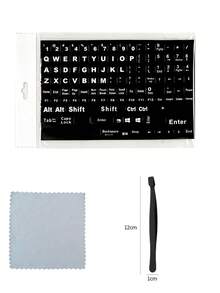 Universal English Keyboard Stickers With Includes A Cleaning Cloth And Tweezers:Available In Multiple Colors,Applicable For Computer,Laptop And Desktop Keyboard,Keyboard Letter Replacement Stickers,An Ideal Birthday Gift For Keyboard Enthusiasts. - One Size Fits All - View 12