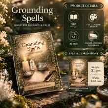 "Mindfulness Mantra: Adult Ritual Manual," Featuring 28 Simple And Practical Exercises Designed To Relieve Anxiety, Balance Emotions, And Enhance Focus, While Providing A Visualized Mantra Collection To Help You Achieve Peace, Cultivate Mindfulness, Perform Daily Self-Adjustment, And Attain Inner Stability. - New GROUNDING Spell Notebook - View 1