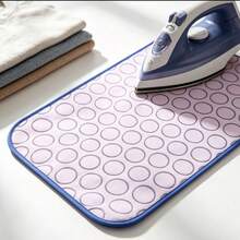 1pc Foldable Ironing Mat Ironing Board Household Bed Clothes Iron Heat Insulation Cloth, Household Travel Protection High Temperature Resistant Heat Insulation Mat, Waterproof Non-Slip Hanging Soft Ironing Board - Multicolor - View 4