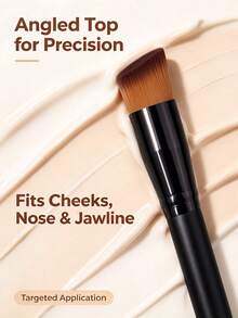 Foundation Brush,For Cream&Liquid Foundation,Seamless Flawless Finish,Professional Beauty Tool For Cream Complexion Makeup Application - Black - View 7