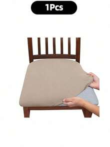 Solid Color High Elastic Chair Seat Cover, Dust-Proof And Wear-Resistant, Suitable For Dining Chair, Office And Home Decor, Washable Dust-Proof Protective Cover, Suitable For Restaurant, Hotel, Home Bench Use, Universal Milk Silk Chair Seat Cover, Dining Chair Cover, Dining Table Chair Cover, Dining Chair Cover Set, 1, 4 Or 6 Pieces - Multicolor - View 23
