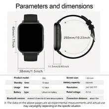 Unisex Sports Smart Watch, Wireless Calling And Message Notification, Pedometer, Calorie, Distance Tracking, Multiple Sports Modes, Music Control, Remote Camera, Alarm Reminder, 180mAh Battery, USB Charging Multifunctional Smartwatch, Compatible With Smartphones, Holiday Gift - View 10