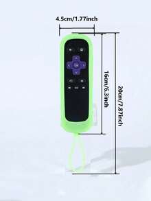 3 piezas Funda protectora de silicona que brilla en la oscuridad para control remoto de la serie T CL R OKU RC280TV, anti-caída, brilla en la oscuridad para ayudarte a encontrarlo mejor de noche - Multicolor - Ver 3