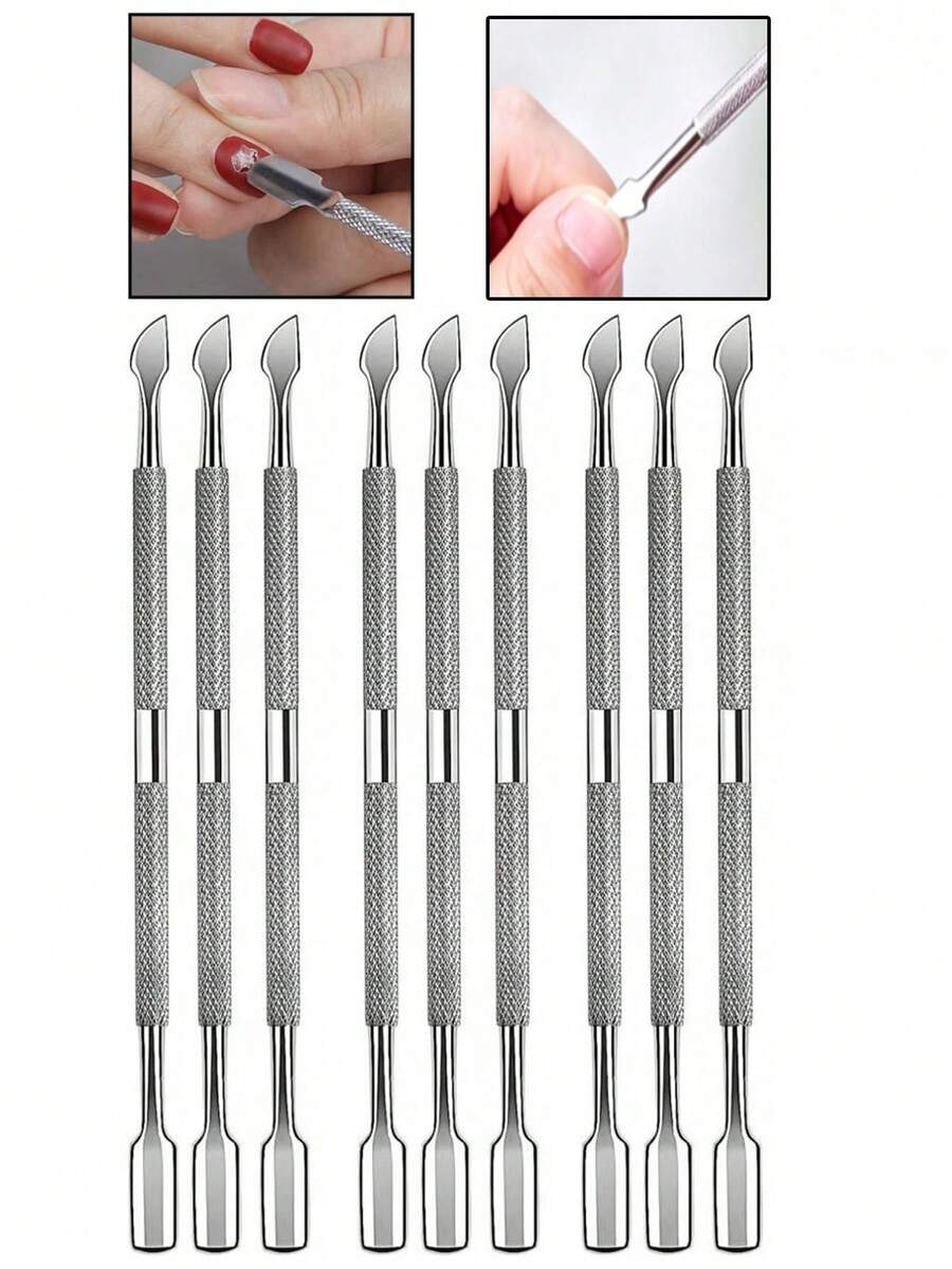 5/1pc Steel High-Gloss Stainless Steel Double-Ended Inclined Surface ...