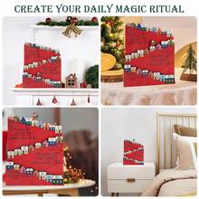 Christmas Calendar Hanging Decoration With Movable Figurine, Christmas Decor Gift, Holiday Decoration Gift, Santa Claus Gift - Multiple Styles - View 5