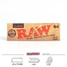 Avant Raw ORIGINAL Classic 1/4 Rolling Papers 64-Count Booklets - 24-Pack Box GUARANTEED QUALITY - View 4
