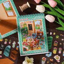 1pc, Odd House Theme Sticker Book, Rich Daily Home Decor Material Stickers, Creative Decoration For Planner DIY Base Material, Suitable For Scrapbooking, Junk Journal Decoration Stickers - one-size - View 6