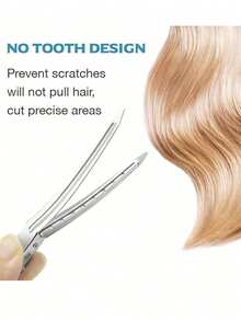 20PCS/10PCS Root Fixing Fluffy Hair Clips For Women, No Trace Bangs High Crown Styling Hair Clips, Makeup Positioning Alligator Hair Clips Hair Accessories (Suitable For Personal Makeup Styling, Hair Salon, Photo Studio) - Silver - View 10