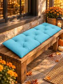 "Modern Bench Cushion – Sleek, Comfortable & Durable Cushion For Entryway Benches And Living Room Floors & Seats - Teal Blue - View 2