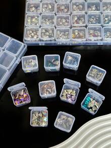 1/10/16/31 Compartment Large Capacity Nail Art Rhinestone Storage Box, Detachable Multi-Grid Visible Jewelry Organizer, Nail Art Container Suitable For Daily Nail Art And Collection - Clear - View 5