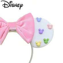 Disney Soft Macaron Color Hair Accessory Mini Colorful 3D Head Design Matte Finish Travel Photo Headband - Multicolor - View 4