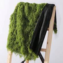 Huamanyuancraft 100cm * 100cm 人造苔蘚地毯 水景仿生草坪 仿真苔蘚微景裝飾 盆栽盆景地被苔蘚墊 苔蘚裝飾仿真苔蘚 - 墨綠色1m*1m/39.37inch*39.37inch - 查看 3