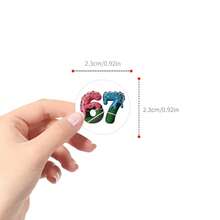 500pcs Six Seven Sticker Set, Cycling Theme Fashion Paper Stickers And Decals, Suitable For Scrapbooking, Journaling, Laptop, Skateboard, Helmet, Water Bottle, Car, Computer And More - one-size - View 2