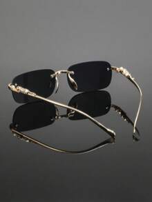 [H0YN] Brand Design Fashion Rimless High-End Glasses, Suitable For All Seasons, Elegant High-End Unisex Glasses, Fashion Gift - Fashion Accessory - Multicolor - View 6