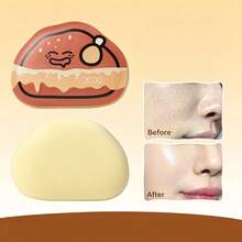 1pc Soft Bouncy Food Print Marshmallow Makeup Sponge, Dry & Wet Dual Use, Non-Absorbent, Quickly Blends Foundation, Clean Makeup Finish, Professional Makeup Tool - Multicolor - View 6