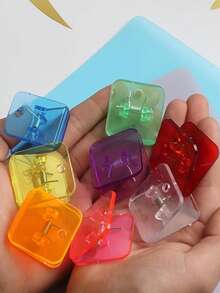 10pcs Quilting Clips And Sewing Fabric Clips, Multipurpose Plastic Clips For Sewing Crafts, Paper, Files, Food Bags (Mixed Colors) - Assorted Colors - View 8