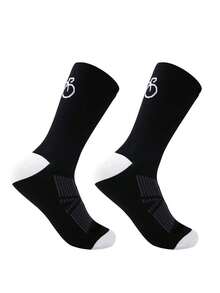 1/2 Pairs Women's Sports Socks, Moisture-Wicking And Breathable, Suitable For Cycling, Running, Bicycle Sports. - Multicolor - View 8