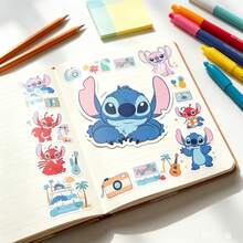 Stitch Cute Cartoon Decorative Stickers, Multi-Pattern Combination Set, Free Collage Creation, Decorate Water Bottles, Luggage, Computers, Children's Holiday Gift, Home Craft Fun Material - Multicolor - View 5