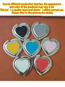 1pc Elegant Heart Shaped Foldable Metal Bag Hanger, Smooth PU Inlay, Portable Table Edge Purse Hook, Home Organization And Storage, Office Supplies And Accessories, Room Decor, For Cafe, Office, Daily Dating & Party Use - Multicolor - View 10