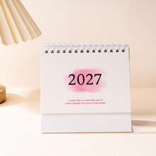 1 st 2027 bordskalender för kontorsskrivbord, vertikal blädderstil, för planering, organisering och daglig schemaläggning, flera färger tillgängliga för dekoration - A - Visa 11