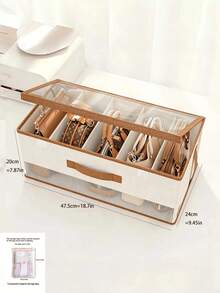Handbag Storage Box, Closet Divider, Suitable For Handbags, Ties And Scarves; Space-Saving Design, Convenient For Storing Scarves; Sturdy Structure; Lightweight Divider; Multi-Functional Storage Box - Multicolor - View 8
