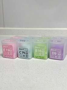 3pcs Small Transparent Plastic Storage Boxes With Lids, Mini Semi-Transparent Square Bead Storage Boxes, Stackable Small Parts Boxes, Suitable For Beads, Nail Art Decorations, Jewelry, Desktop Vanity Storage, School Travel Essentials - Clear - View 5