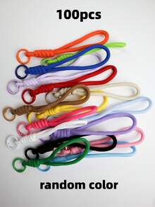 Random Color Nylon Rope DIY Handmade Weaving Set, Materials For Weaving Keychains And Backpack Decorations, Perfect Choice For Valentine's Day Gifts - Multi-color - View 19