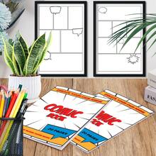 1PC Anime Manga Style Cover Picture Book, Comes With Multi-Panel Storyboard Template, Easily Create Your Own Manga Story - Single Piece - View 5