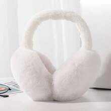 ML&ZA Women's Solid Color Faux Fur Earmuffs, Soft Plush Foldable Winter Warm Ear Covers, Cute Fluffy Ear Protection, Outdoor Cold Weather Head Accessory - Multicolor - View 8