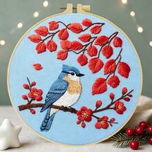 Embroidery Kit 15x15cm/5.9in Or 20x20cm/7.9in DIY Set With Beautiful Sky Views Pattern. For Adult Beginners. Includes Fabric, Instructions, Hoop, Needles & Threads. Great Gift For Friends/Family. Home Or Office Art Decor. - Beautiful Sky - View 6