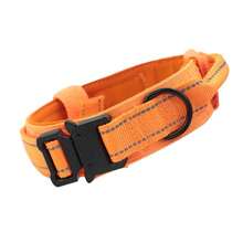 Practical Large Dog Collar With Control Handle, Adjustable Fit, Heavy-Duty Quick-Release Metal Buckle, 1000D Nylon Fabric, Padded Webbing, D-Ring, Suitable For Training And Hiking - Multicolor - View 33