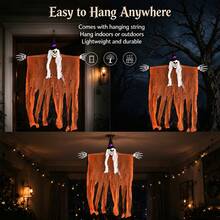 Halloween Decor, Grim Reaper Skeleton Large Hanging Ghost, Haunted House Bar Scene Props, Witch Props Hanging Decorations, Halloween Hanging Ornaments, Halloween Scene Decoration Props - Multicolor - View 5