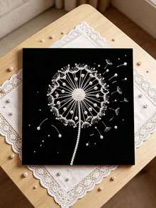 Handmade Pearl Painting Set, Pearl Dandelion Pattern Design, Full Set Of Hand Tools, Wall Decoration, Holiday Gifts. - A - View 2