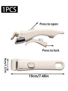 1pc Heat Resistant Pot Gripper Clip, Lockable Anti-Scald Kitchen Jar Tongs, Ergonomic Handle Cookware Holder, Multi-purpose Dish Lifter for Bowls, Plates, Baking Trays & Small Pots, Hanging Hole Design, Lightweight Portable Kitchen Gadget for Daily Cooking - Weiss - Übersicht 9