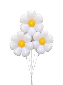 1pc Medium Daisy Balloons Large Flower Balloons White Daisy Party Decorations Large Foil Mylar Balloons Birthday Decorations Wedding Decorations - Multicolor - View 8