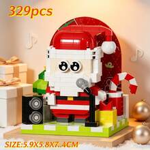 Christmas Band Building Block Series, ABS Material, Adult Building Toy Set. Stage Band Matching, Warm Home Decor, Gift Recommendation. Girls Gift, Christmas, Halloween, Carnival Party Gift. - Multicolor - View 12