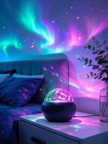 LED Aurora Projector Light, RGB Color Changing Ambient Light With Remote Control, USB Powered, Non-Laser, Ceiling Projection, Decor For Room & Living Room, Party, Christmas & Holiday Gift - Dynamic Water Ripple - View 5