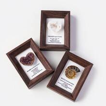 1PC Natural Crystal Ore Mini Photo Frame, Reiki Energy Healing Feng Shui Decor, Good Luck Home Office Ornament, Thanksgiving & Christmas Gift - Mineral Label Mini Photo Frame - View 11