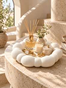 1pc Bubble Tray Vanity Storage Organizer, Decorative Jewelry Perfume Candle Small Accessory Storage Tray, Vanity Bathroom Countertop Decor, Home Storage Display, Room Decoration, Creative Gift, Halloween, Kitchen, Cup, Christmas Home Decor - Multicolor - View 5