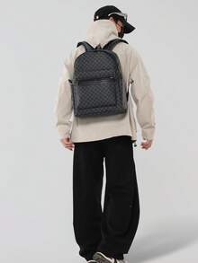 BEIQIANDAI Men's Fashionable Vintage Backpack, Large Capacity, Essential For Travel And Commute - Style 1 - View 9