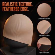 Latex Bald Cap For Adults, Realistic Nude Bald Head For Halloween Costume, Trim-To-Fit Edges, For Halloween, Cosplay, Theater - View 2
