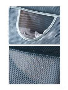 1pc Plastic Bag Storage Mesh Bag, Suitable For Kitchen, Behind Door Storage, Kitchen Organization, Kitchen Essentials, Kitchen Accessories, Bathroom Accessories, Home Kitchen Tools, Kitchen Decor, Plastic Bag Dispenser - Multicolor - View 8