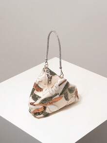 (隨機圖案)迷你錢包、亮片包、刺繡包、花卉流行、新穎包款、晚會之夜、派對穿搭、舞會包、舞會配件、婚禮用品、優雅、禮物 - 彩色 - 查看 6